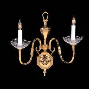  Historical Polished Brass Wall Sconce