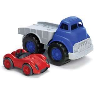  Flatbed Truck + Race Car by Green Toys: Toys & Games
