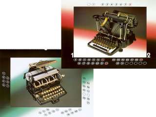 Typewriter Calendar Nixdorf, Schreibmaschinen Kalender  
