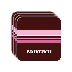  Personal Name Gift   BIALKEVICH Set of 4 Mini Mousepad 