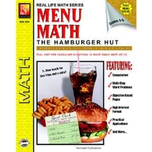   Publications REM102B Menu Math Hamburger Hut Book 2 Electronics