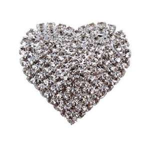  Acosta   Diamante Crystal   Heart Brooch: Jewelry