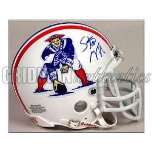 Autographed Stanley Morgan Mini Helmet   Authentic   Autographed NFL 