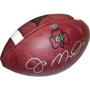   Dame Fighting Irish Autographed Game Model Football: Sports & Outdoors