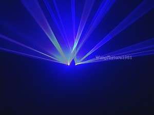 300mW 2 Lens Blue 450nm Laser Light Stage Disco Lighting DJ Lazer Show 