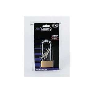  Long shank brass lock with keys   Pack of 24: Home 