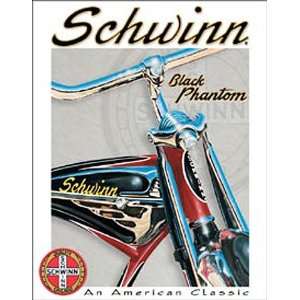  Schwinn Bicycle Black Phantom Metal Tin Sign Nostalgic 