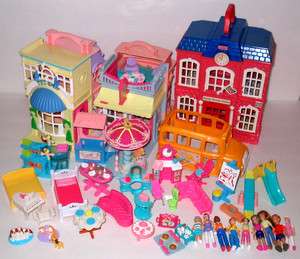 Fisher Price Sweet Streets Lot Buildings & Furnishings & Figures 