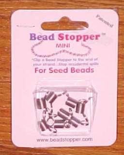 MINI SEED BEAD STOPPER 8 Pc Stops Spills JEWELRY MAKING  