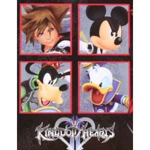 Disney Kingdom Hearts Four Square Fleece Throw Blanket:  