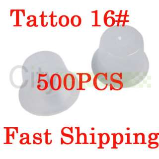 500 Pcs Tattoo 16 # Ink Cups / Caps Holder Tattoo Supplies  