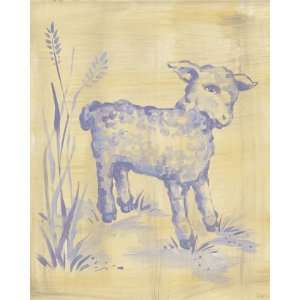  Lamb Toile Canvas Reproduction Baby