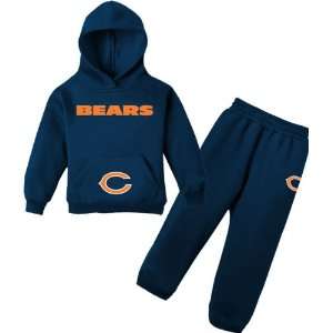  Chicago Bears Kids 4 7 Fleece Hoodie and Pant Set: Sports 