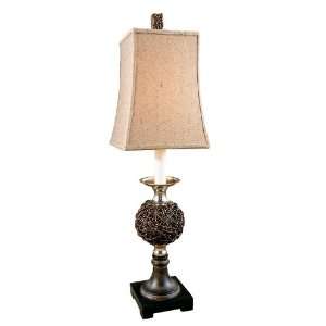  Uttermost 29122 Knotted Rattan Accent Table Lamp