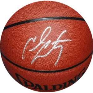  Carmelo Anthony Autographed Indoor/Outdoor Basketball 
