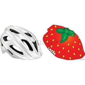   Youth White Helmet with Strawberry Nut Shell One Size: Sports