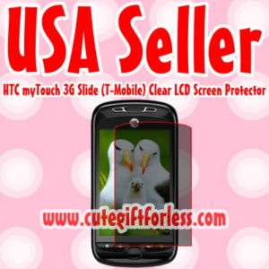 CLEAR Screen Protector HTC myTouch Slide 3G T mobile  