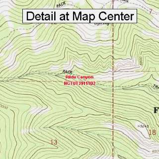   Map   Rilda Canyon, Utah (Folded/Waterproof): Sports & Outdoors