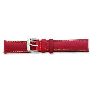  de Beer Red Sport Leather Watch Band 16mm Arts, Crafts 