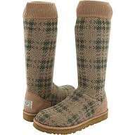 UGG Classic Knit Tall Knee Plaid Evergreen Cardy Cable Argyle 