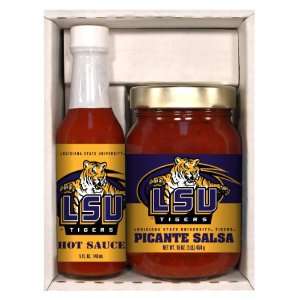   Louisiana St Univ)Tigers Snack Pack Hot Sauce Salsa 