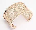 Rebecca CASHMERE Bronze Rose Gold Coated Bangle Bracelet Made in ITALY 
