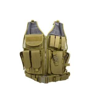   Draw Law Enforcement Military Vest w/ Integrated Holster and Belt