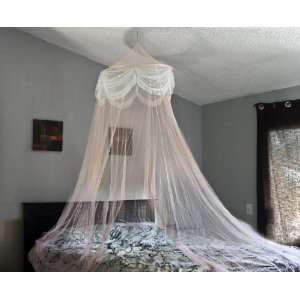 Pink Princess Bed Canopy Mosquito Net Bed Netting:  Home 