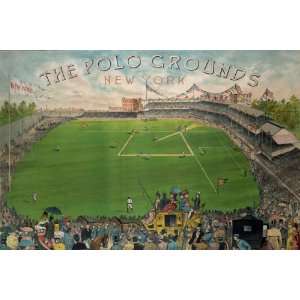  New York Polo Grounds 24X36 Giclee Paper: Home & Kitchen