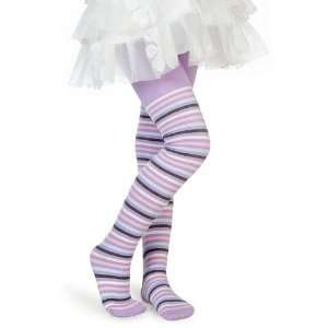    Purple Stripes Girls Fashion Tights Size L (7   10 Years): Baby