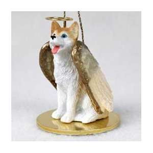 Siberian Husky (Red and White) Angel Ornament: Home 