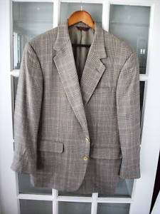 Mens Luxury Sport Coat CORBIN LTD.42S Gray & Black Fine Woven Silk 