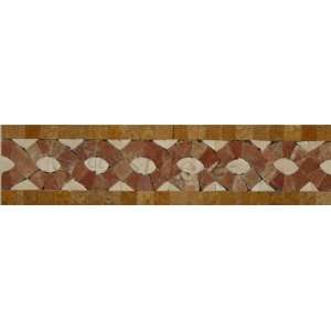  Brick Swirl Trim Brown Kitchen Polished Stone   17831 