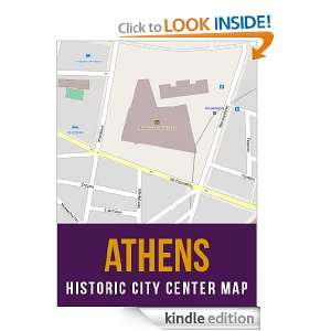 Athens, Greece Historic City Center Street Map eReaderMaps  