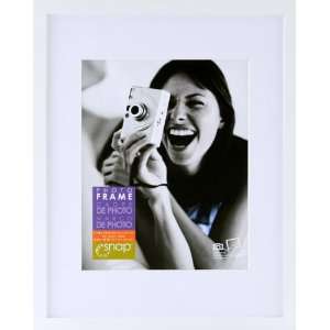  Snap White 11 inch by 14 inch Desk Frame Matted to 8 inch 