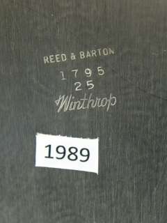 REED AND BARTON 1795 WINTHROP TEA COFFEE SET TRAY 5PC  