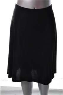 Eileen Fisher NEW Black Stretch A line Skirt Sale XL  