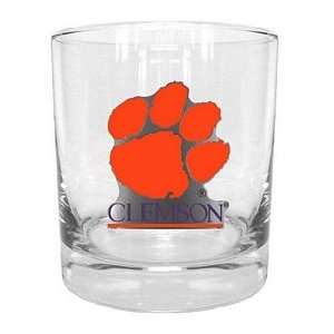  Clemson Tigers NCAA Rocks Glass: Sports & Outdoors