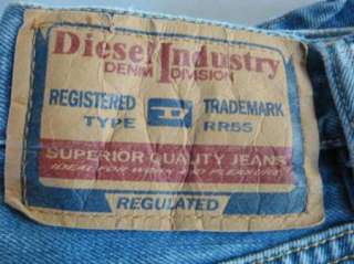 90s Diesel Industry RR55 Classic Straight Leg Denim Blue Jeans Size 26 