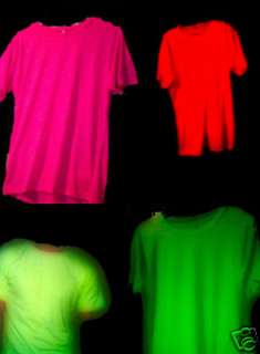 glow uv t shirts fluorescent neon items in Break the Labels store on 