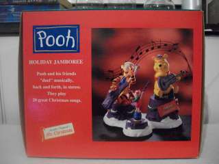   WINNIE THE POOH PIGLET TIGER CHRISTMAS HOLIDAY JAMBOREE PLAYS 20 SONG