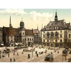  place and side of Hotel de Ville Halle German Saxony Germany 24 X 18.5
