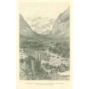  1890 Across Andes Mountains Punta Negra Puente Del Inca 