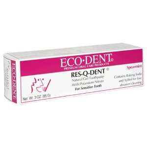  Eco Dent Res Q Dent Natural Gel Toothpaste For Sensitive 