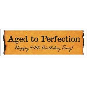  Aged to Perfection Birthday Banner Toys & Games