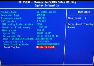 HP Compaq t5710 Thin Client 800MHz 512Mb 256Mb PC540A   