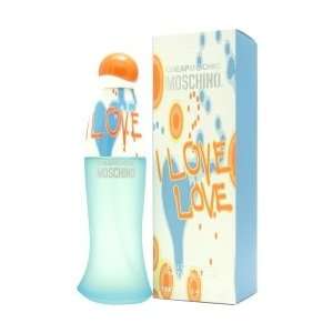  I LOVE LOVE by Moschino EDT SPRAY 1 OZ For Women: Beauty