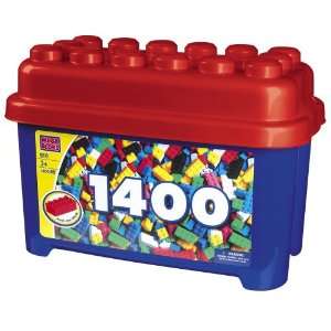  Mega Bloks 1400 Piece Tub: Toys & Games