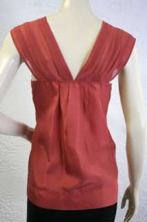 178 BCBG GINGER EMBROIDERY SLEEVELESS SILK TOP NWT L  