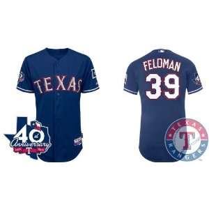  Texas Rangers Authentic MLB Jerseys #39 Scott Feldman Blue 